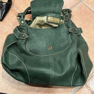 Green hobo shoulder bag